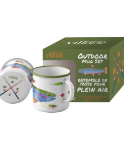 Outdoor Fish Enamel Mug Set