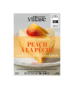 No Bake Peach Cream Pie